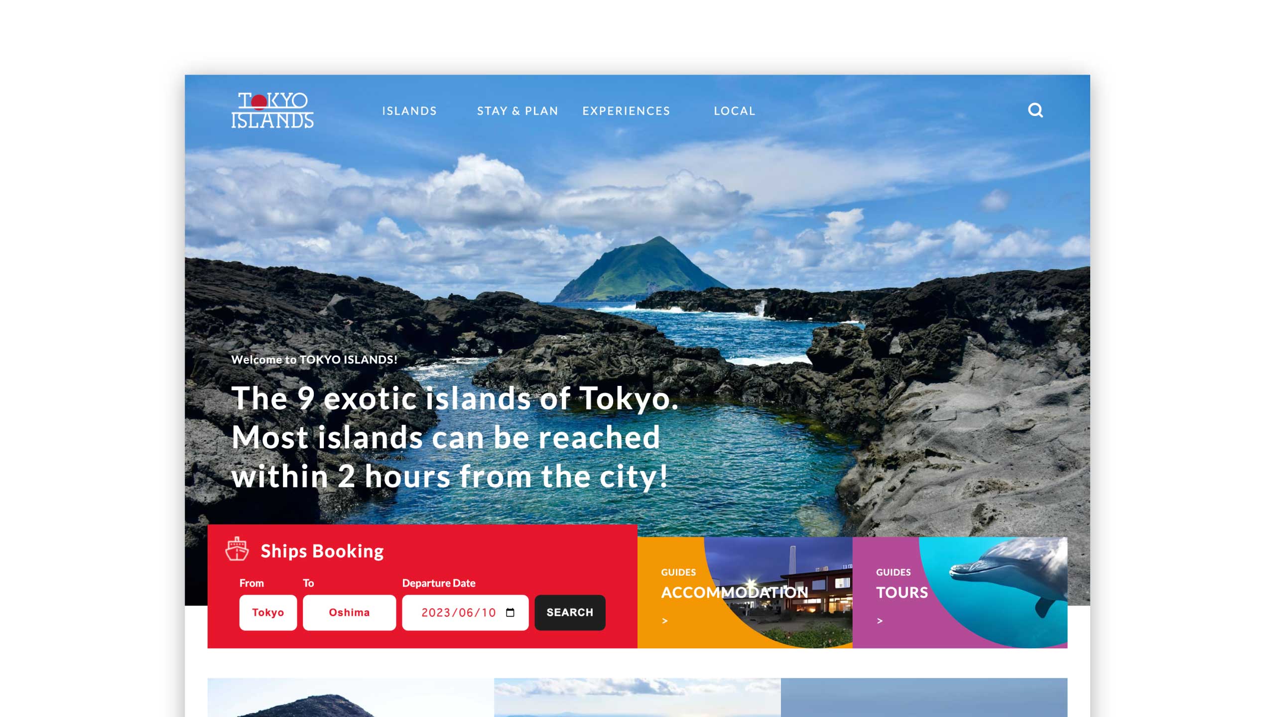 web site top